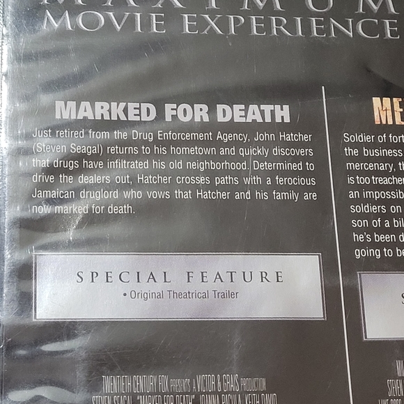 ๐ 3 for $10 ๐ Steven Seagal double feature 2 DVD set EUC (2007) - Picture 3 of 8